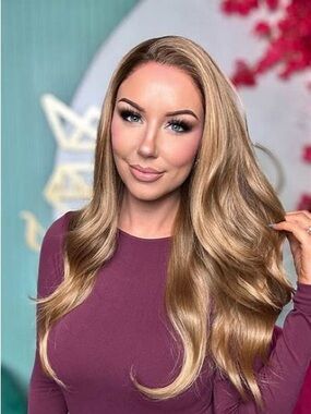 Chelsey Smith Crowns Luxurious Long Wavy Blonde Women's Wig - Neve Rich Honey- L